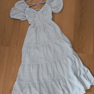 Forever 21 Soft Blue Maxi Dress